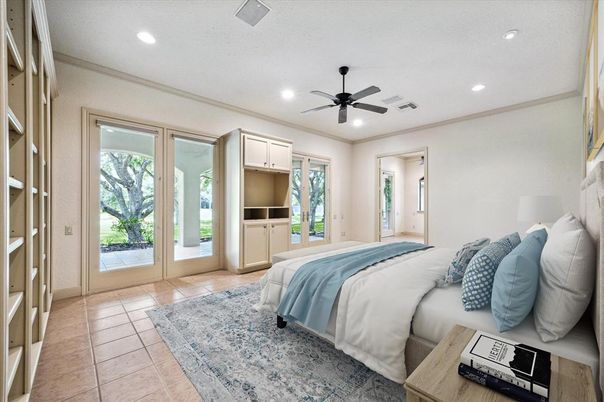 Bedroom, Interior, Recessed Lighting