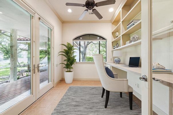 Home Office, Interior, Recessed Lighting