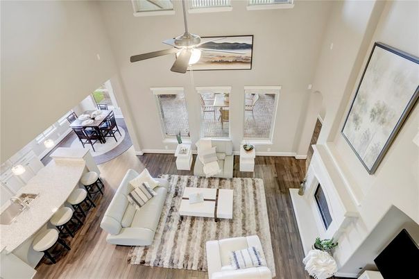 Dining room, Fireplace, Interior, Living room, Wood Texture Flooring