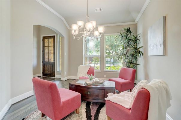 Chandelier, Interior, Living room, Wood Texture Flooring