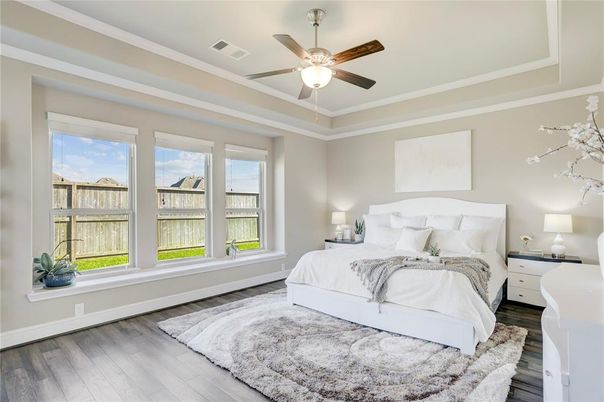 Bedroom, Interior, Wood Texture Flooring