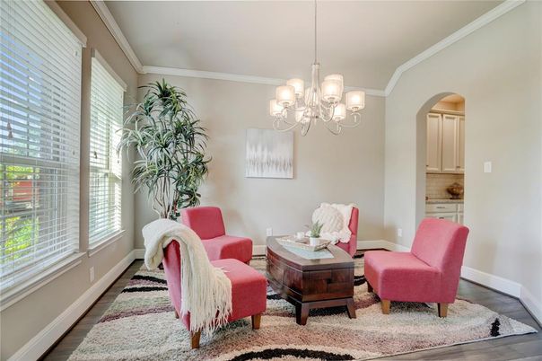 Chandelier, Interior, Wood Texture Flooring