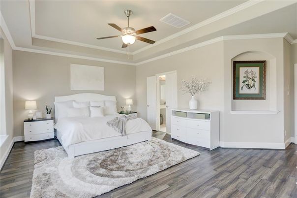 Bedroom, Interior, Wood Texture Flooring