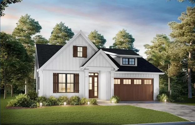 Attached, Exterior, Facade, Farmhouse