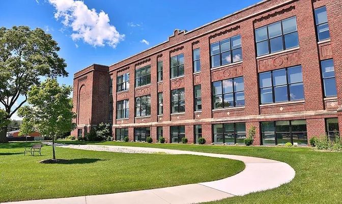 Backyard, Exterior, Facade, Brick Facade, Condo Building