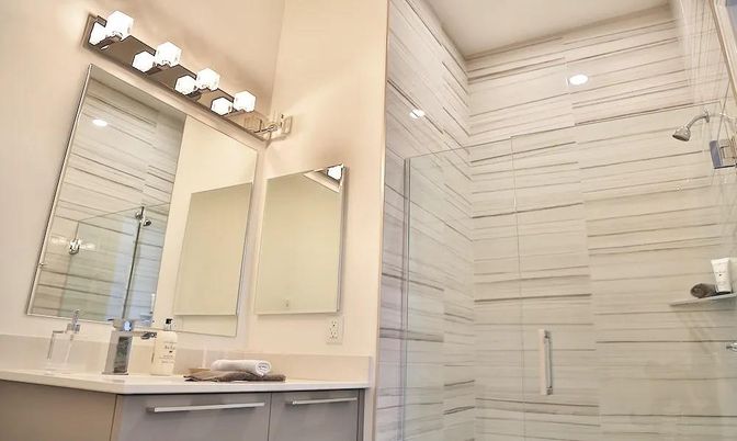 Bathroom, Glass Shower, Interior