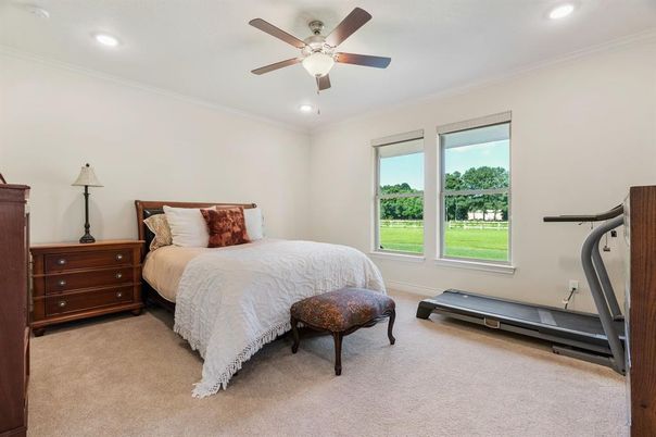 Bedroom, Fitness Equipment, Interior, Recessed Lighting