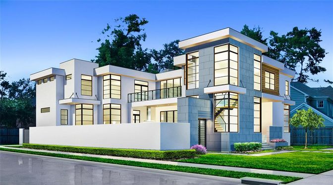 Exterior, Facade, Modern