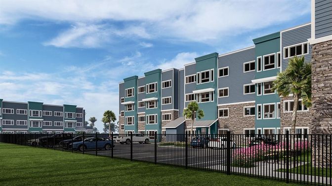Exterior, Facade, Condo Building