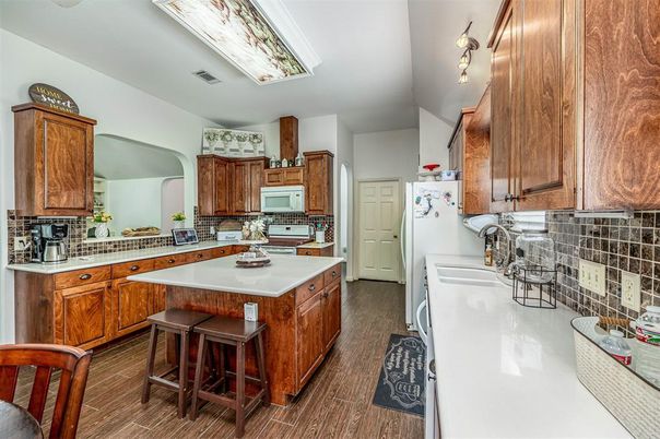 Interior, Kitchen, Wood Texture Flooring