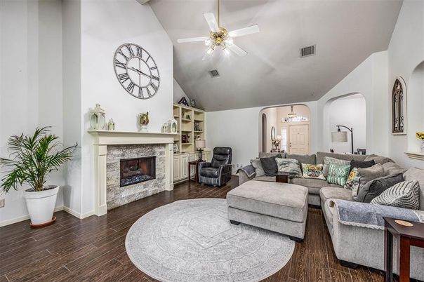 Fireplace, Interior, Living room, Wood Texture Flooring