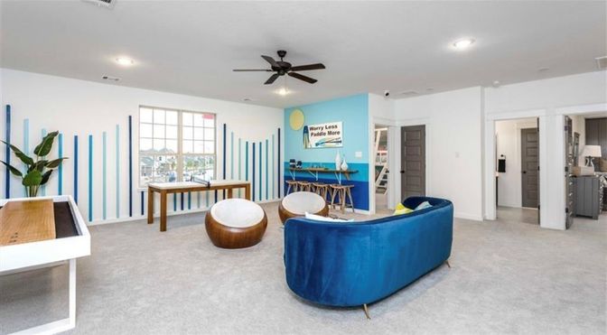 Interior, Living room, Recessed Lighting