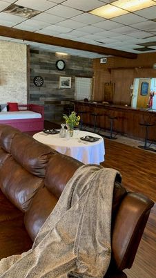 Interior, Living room, Stone Walls, Wood Texture Flooring, Wooden Walls