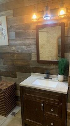 Bathroom, Interior, Wooden Walls