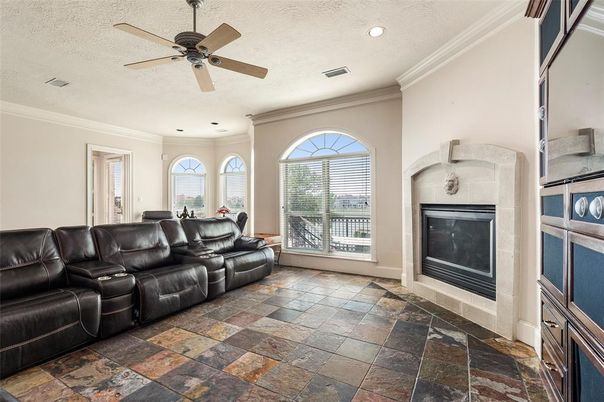 Fireplace, Interior, Living room, Recessed Lighting
