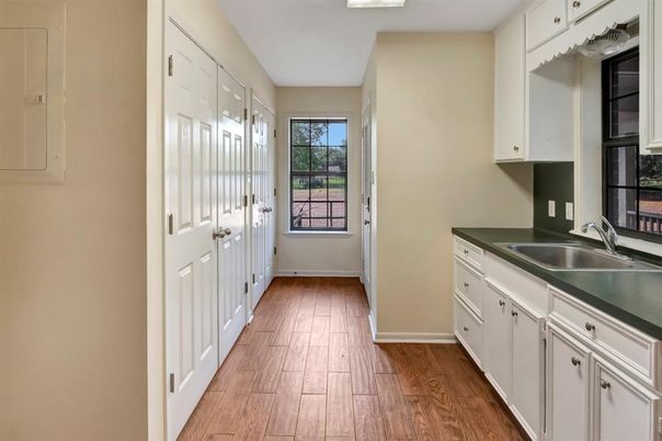 Interior, Kitchen, Wood Texture Flooring