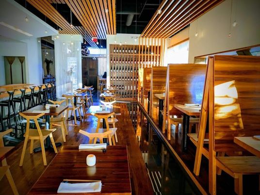 Dining room, Interior, Wood Texture Flooring
