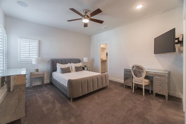 Bedroom, Home Office, Interior, Recessed Lighting