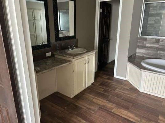 Bathroom, Interior, Wood Texture Flooring