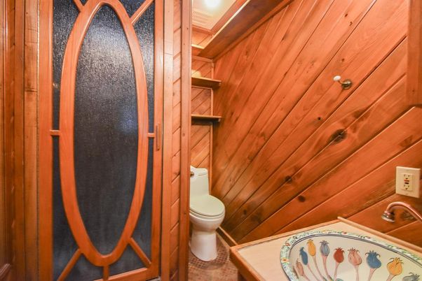Bathroom, Interior, Wooden Walls