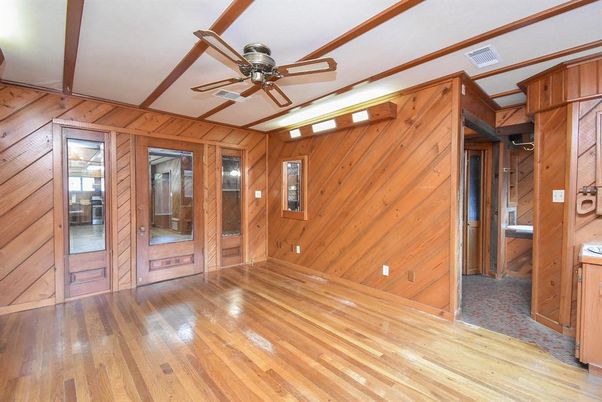 Empty room, Interior, Wood Texture Flooring, Wooden Walls