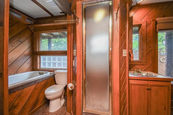 Bathroom, Interior, Wooden Walls