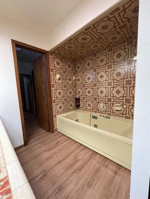 Bathroom, Interior, Wood Texture Flooring