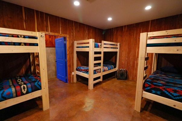 Bedroom, Interior, Recessed Lighting, Wooden Walls