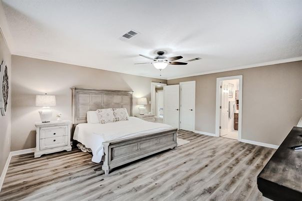 Bedroom, Interior, Wood Texture Flooring