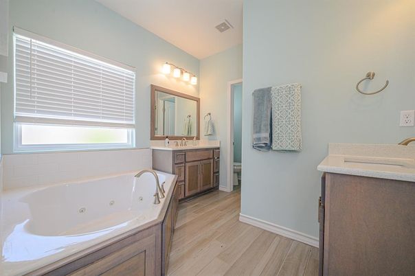 Bathroom, Interior, Wood Texture Flooring