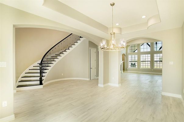 Chandelier, Interior, Recessed Lighting, Wood Texture Flooring