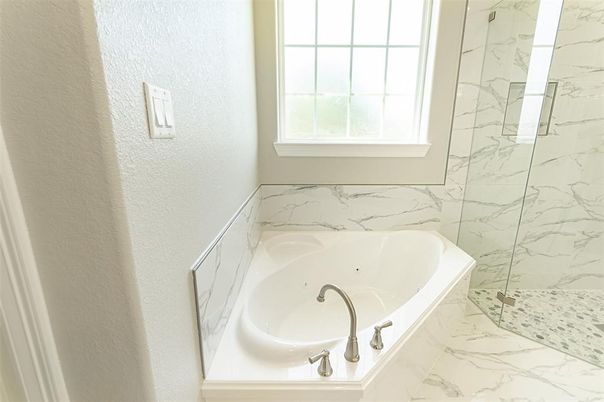 Bathroom, Glass Shower, Interior, Marble, Marble Walls