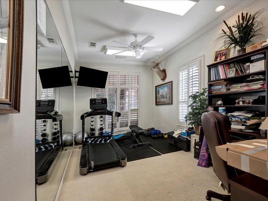 Fitness Equipment, Interior, Recessed Lighting