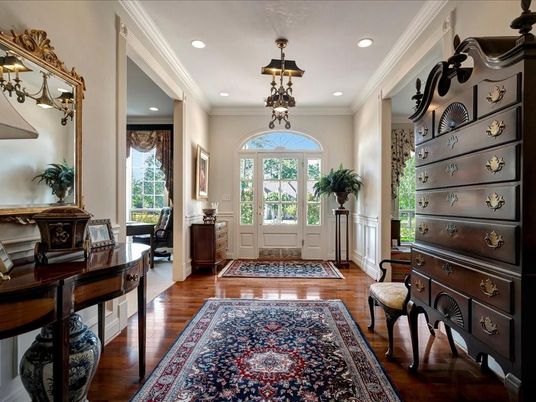 Home Office, Interior, Pendant Lights, Recessed Lighting, Wood Texture Flooring