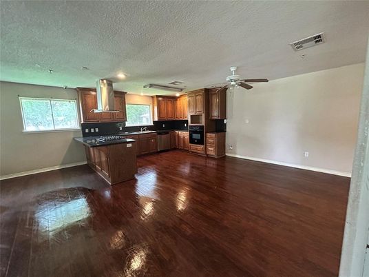 Interior, Kitchen, Wood Texture Flooring