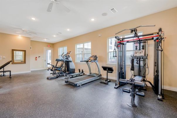Fitness Equipment, Interior, Recessed Lighting