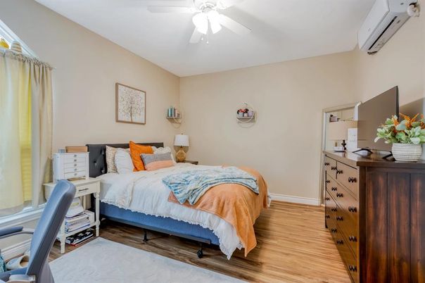 Bedroom, Interior, Wood Texture Flooring