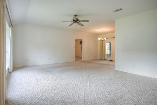 Chandelier, Empty room, Interior