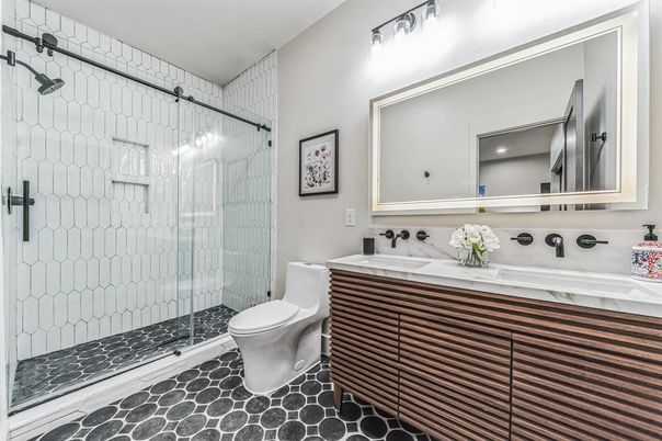 Bathroom, Glass Shower, Interior