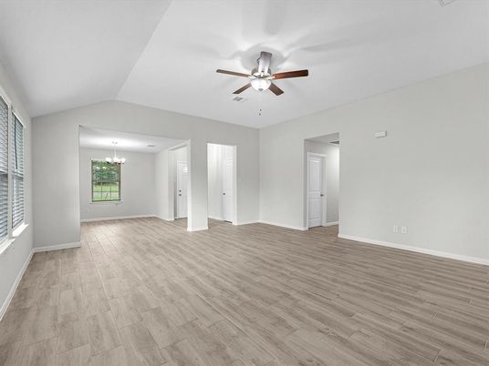 Chandelier, Empty room, Interior, Wood Texture Flooring