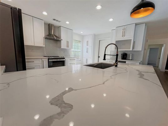 Interior, Kitchen, Recessed Lighting, Stainless Steel Appliances