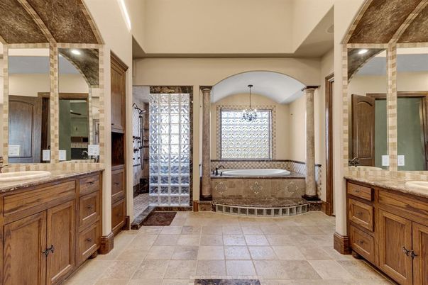Bathroom, Chandelier, Interior
