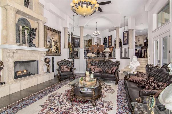 Chandelier, Fireplace, Interior, Living room, Pendant Lights