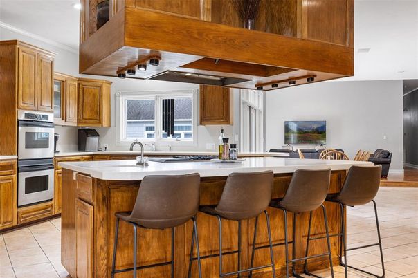 Interior, Kitchen, Stainless Steel Appliances, Wooden Beams