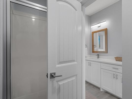 Bathroom, Interior, Wood Texture Flooring