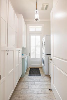 Interior, Pendant Lights, Washer, Wood Texture Flooring