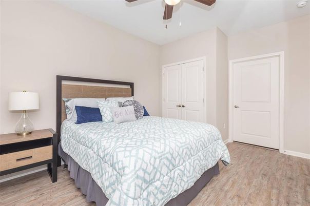 Bedroom, Interior, Wood Texture Flooring