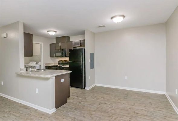 Interior, Kitchen, Wood Texture Flooring