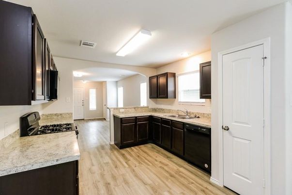 Interior, Kitchen, Wood Texture Flooring