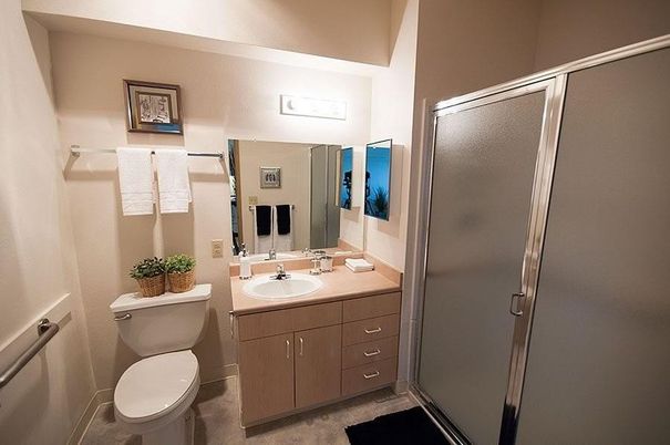 Bathroom, Glass Shower, Interior